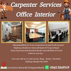 carpenter / wood work / door / Cabinet / wardrobe /Carpenter services