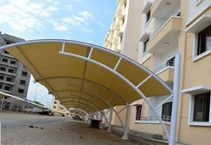 Best pvc tensile shade, Porch shade, Wall mount, Pool shade, Car park 2