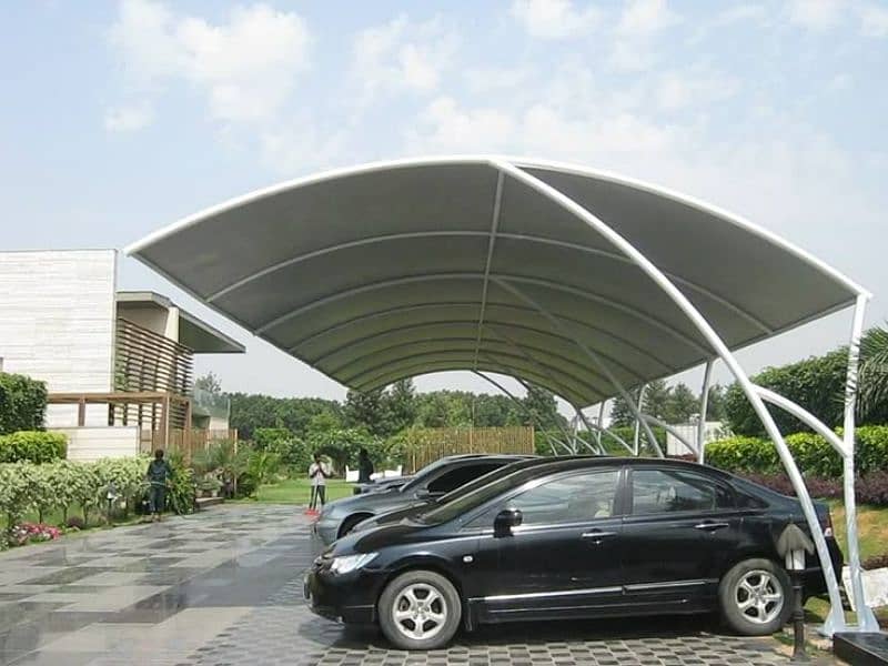 Best pvc tensile shade, Porch shade, Wall mount, Pool shade, Car park 3