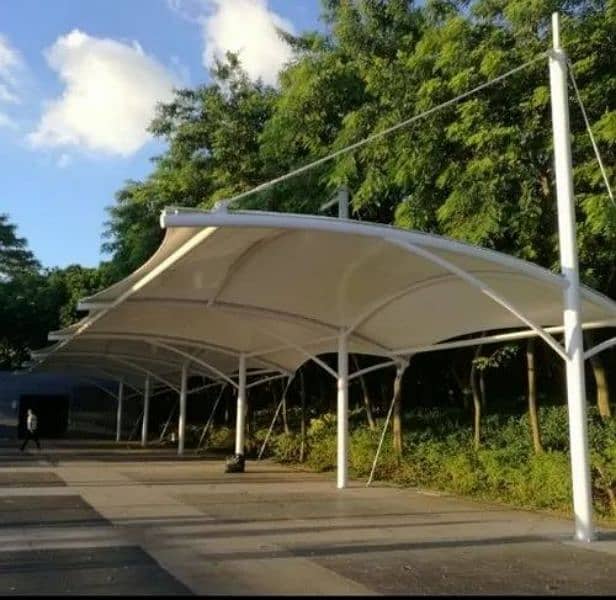 Best pvc tensile shade, Porch shade, Wall mount, Pool shade, Car park 5