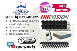 14 CCTV Cameras Set In DHA (HIK Vision)