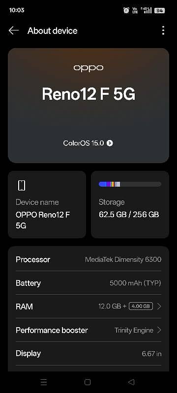 OPPO Reno 12F 5G 3