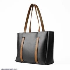 girls pu leather plain tote bags