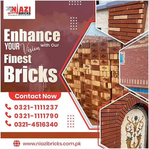 Best bricks & tiles in Pakistan | Wall bricks | Red Clay brick | Gutka 0