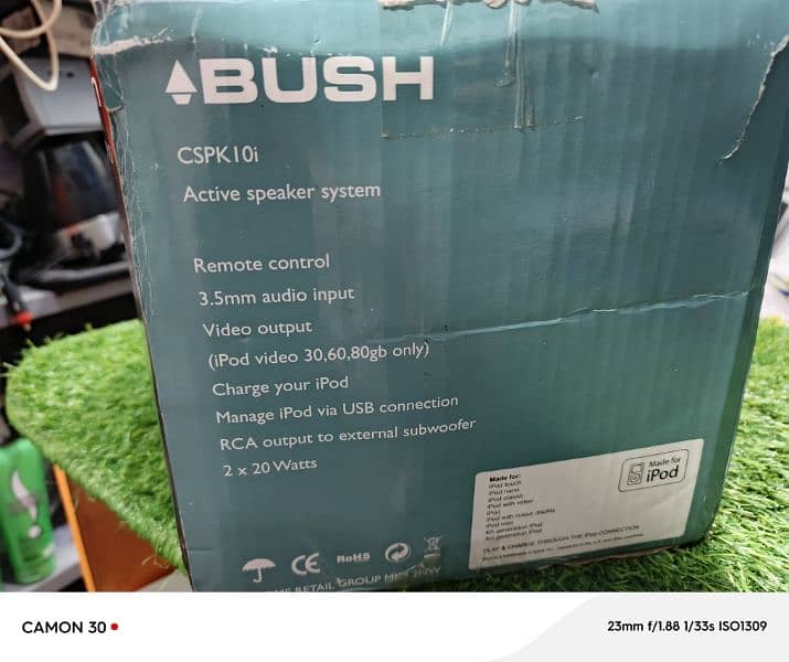 Ibush Cspk10i Active Speaker System Bass Original Sound Imported U. K 5