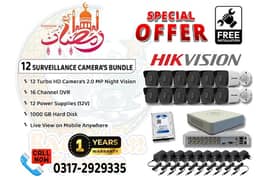 12 CCTV Cameras Bundle Brand HIKVision