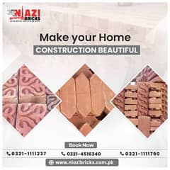 Best bricks & tiles in Pakistan | Wall bricks | Red Clay brick | Gutka