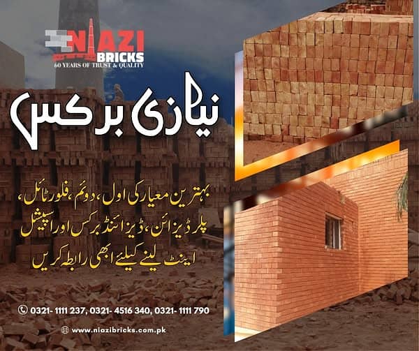 Best bricks & tiles in Pakistan | Wall bricks | Red Clay brick | Gutka 12