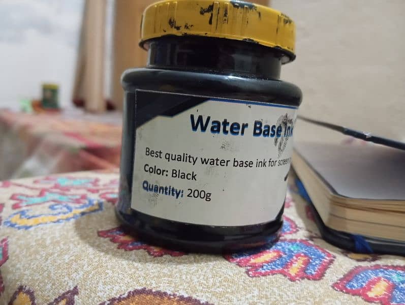 Water base ink for screen printing 1