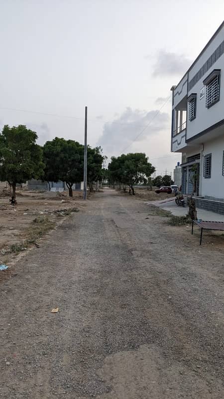 120 Sq Yard WEST OPEN 30 FT WIDE ROAD PLOT FOR SALE IN SAADI GARDEN BLOCK - 5 7