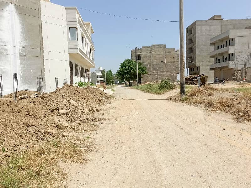 120 Sq Yard WEST OPEN 30 FT WIDE ROAD PLOT FOR SALE IN SAADI GARDEN BLOCK - 5 9