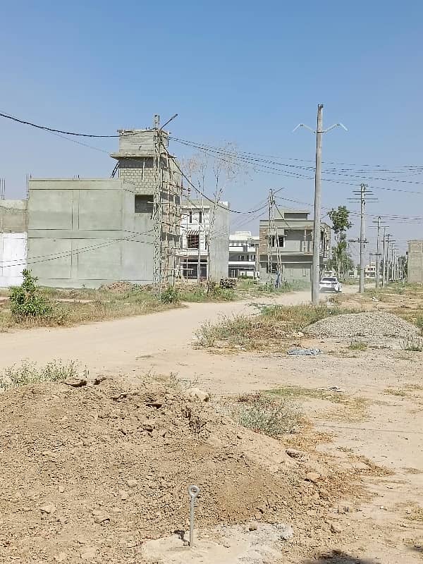 120 Sq Yard WEST OPEN 30 FT WIDE ROAD PLOT FOR SALE IN SAADI GARDEN BLOCK - 5 11