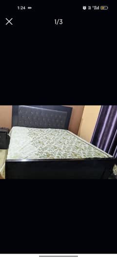 bed with side tables