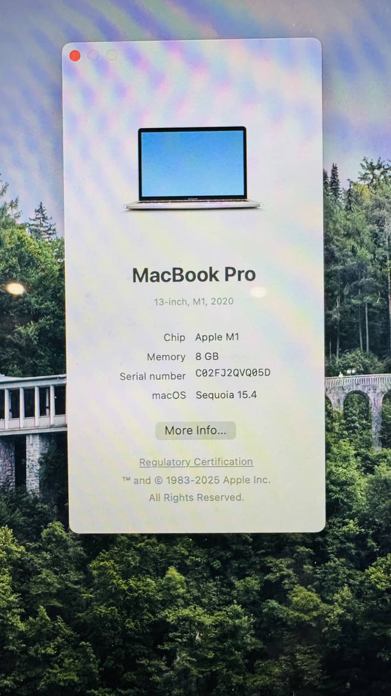 MacBook Pro 13" M1, 8GB, 256GB, 2020 7