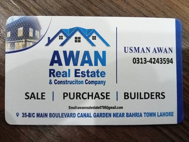 6 MARLA HOT LOCATION PLOT AVAILABLE FOR SALE IN CANAL GARDEN NEAR TOWN LAHORE 0