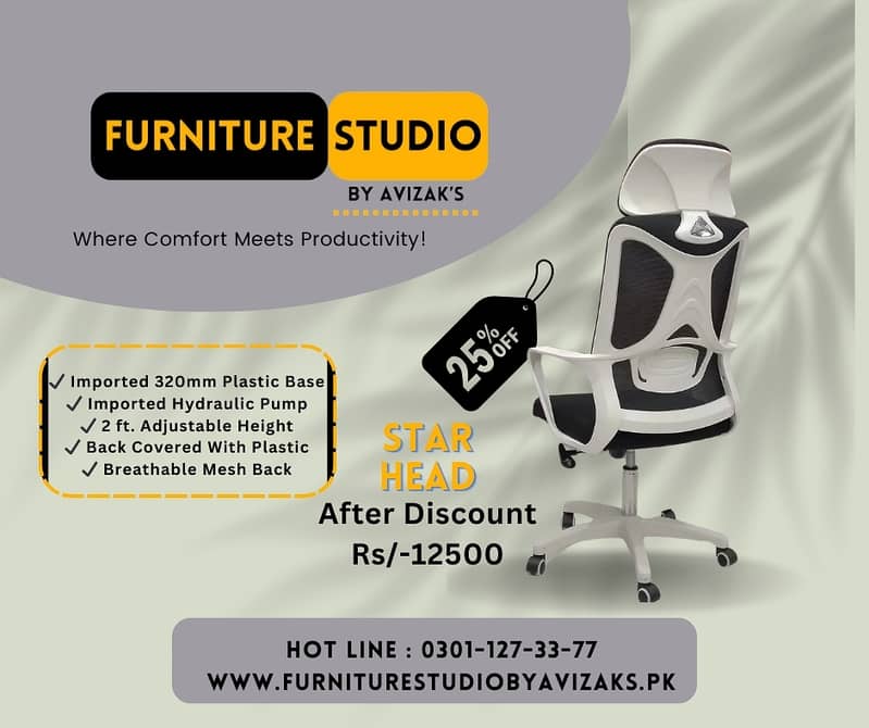 Computer revolving Chairs , Mash ergonomic Office Chair 12