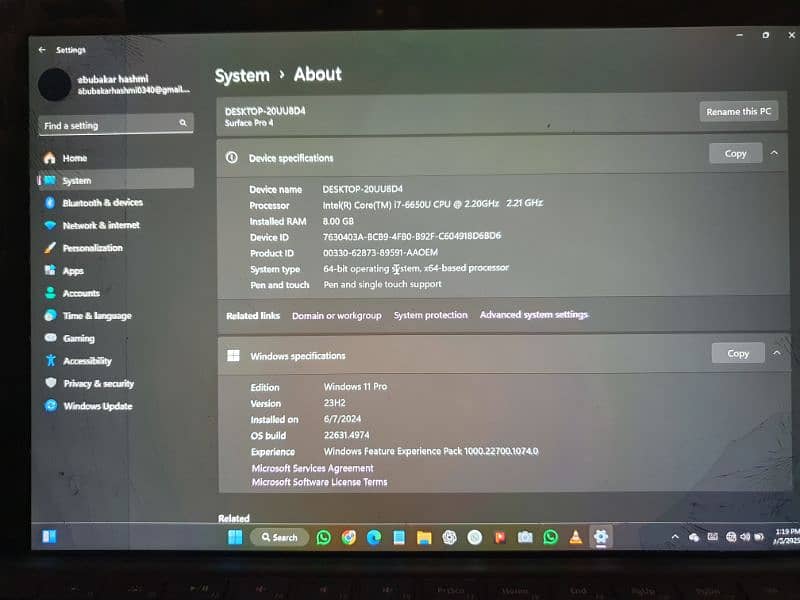 surface 4pro 8.256 cnt 03403035441 5