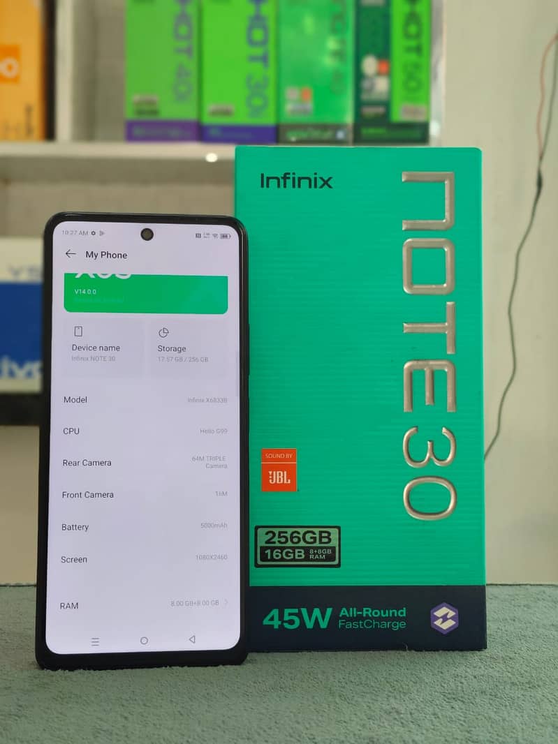 Infinix Note30 Mobile (8+8/256) Full Box 0