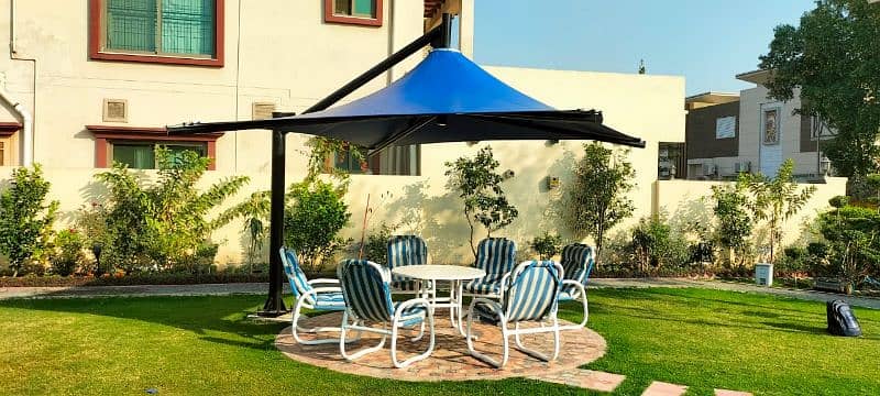 Canopy pvc shade, Garage porch car park, Water Pool shade, Wall mount 0