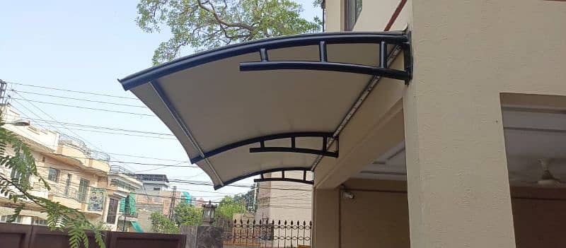 Canopy pvc shade, Garage porch car park, Water Pool shade, Wall mount 1