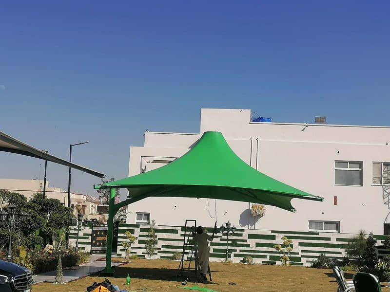 Canopy pvc shade, Garage porch car park, Water Pool shade, Wall mount 3