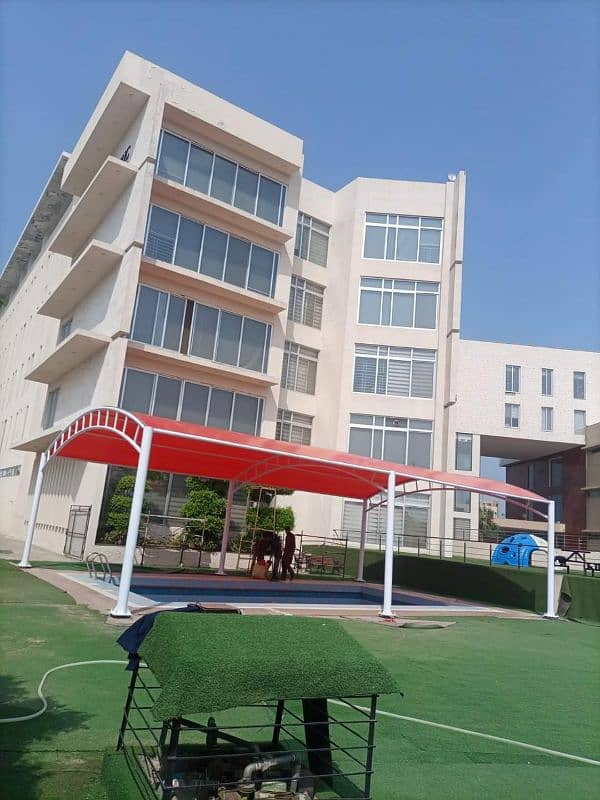 Canopy pvc shade, Garage porch car park, Water Pool shade, Wall mount 6