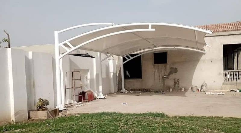 Canopy pvc shade, Garage porch car park, Water Pool shade, Wall mount 8