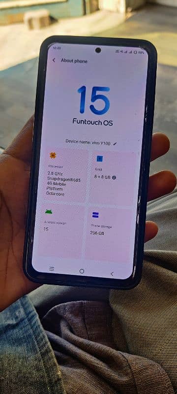 vivo y100 8+8 ram 256 gb rom 3