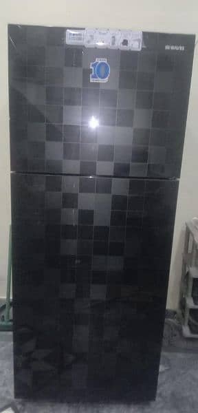 waves glass door jumbo size fridge 0