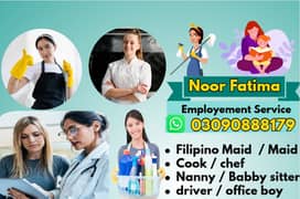 Maids | House Maid | cook | Nanny , chef / Baby Sitter maid available