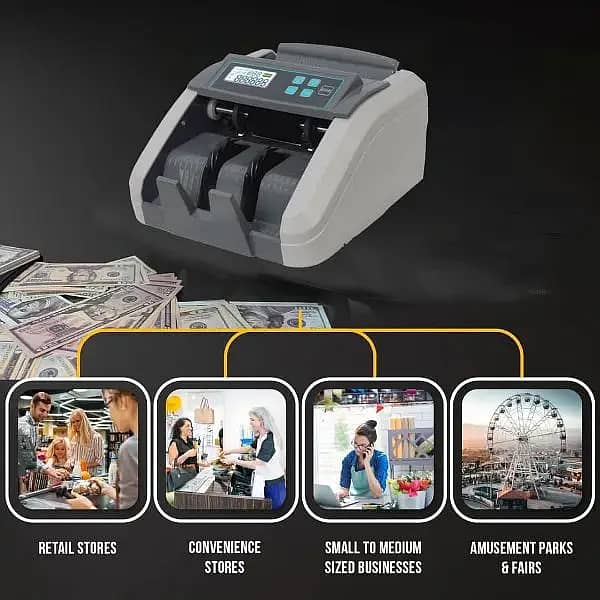 Lowest cash counting machine, cash currency note count, 100% detectio 9