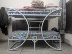 Iron Bunk Bed with 2 mattresses new || Bunk Bed || Bunk Bed for sale