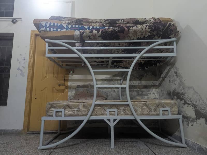 Iron Bunk Bed with 2 mattresses new || Bunk Bed || Bunk Bed for sale 2