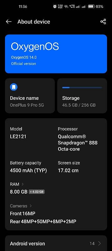 OnePlus 9 pro exchange possible 0