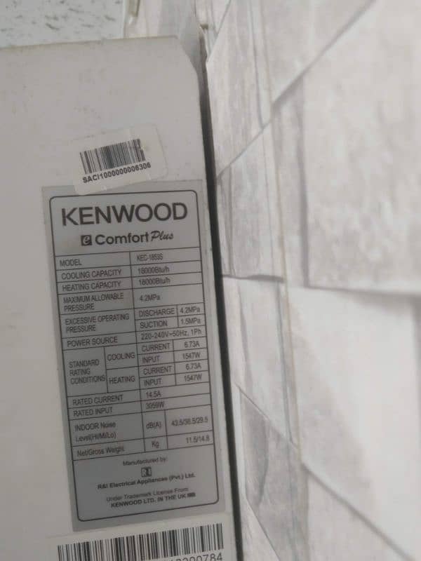 Kenwood ac DC inverter only 2 month use 1