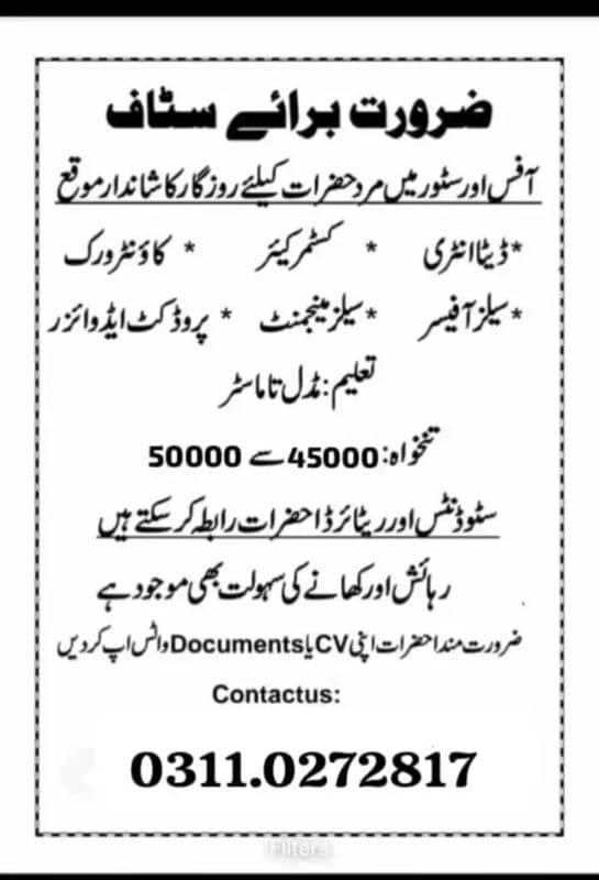 Urgent workars ki zarorat hai 0