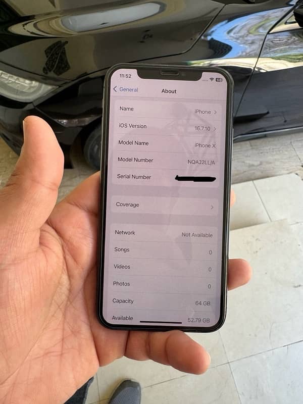 iPhone x 64gb PTA Approved 5