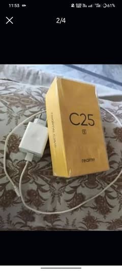 realme C25s box charge original halat hei