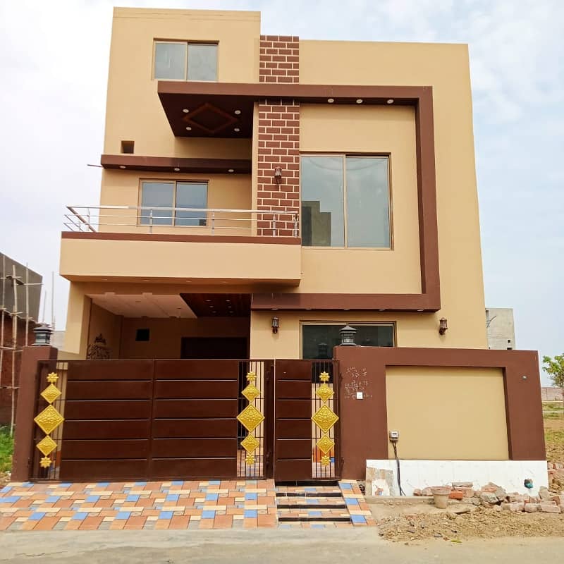 5 Marla Brand New House A + Construction Ideal Location For Sale In New Lahore City Near To Bahria Town Lahore LDA Approved Society 0