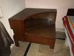 Solid Teak Wood Corner Dressing Table for sale.