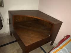 Solid Teak Wood Corner Dressing Table for sale.