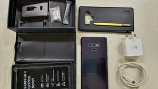 Samsung Note 9 Dual Sim mint Condition with Box PTA Official Approved