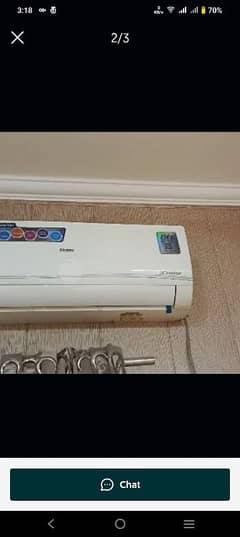 Haier 1.5 ton DC inverter heat and cool