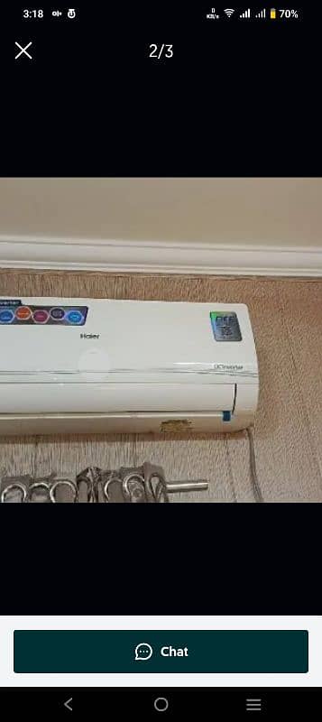 Haier 1.5 ton DC inverter heat and cool 0