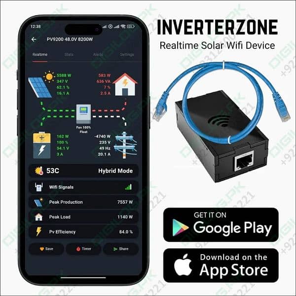 wifi dongle for inverter with remote app connectivity 0