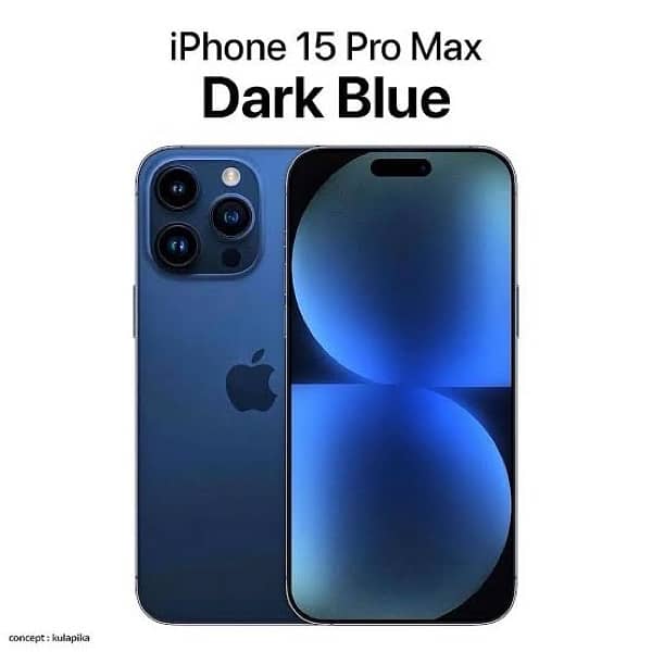 iPhone 15 pro max jv 256gb dark blue 97health with box good condition 0