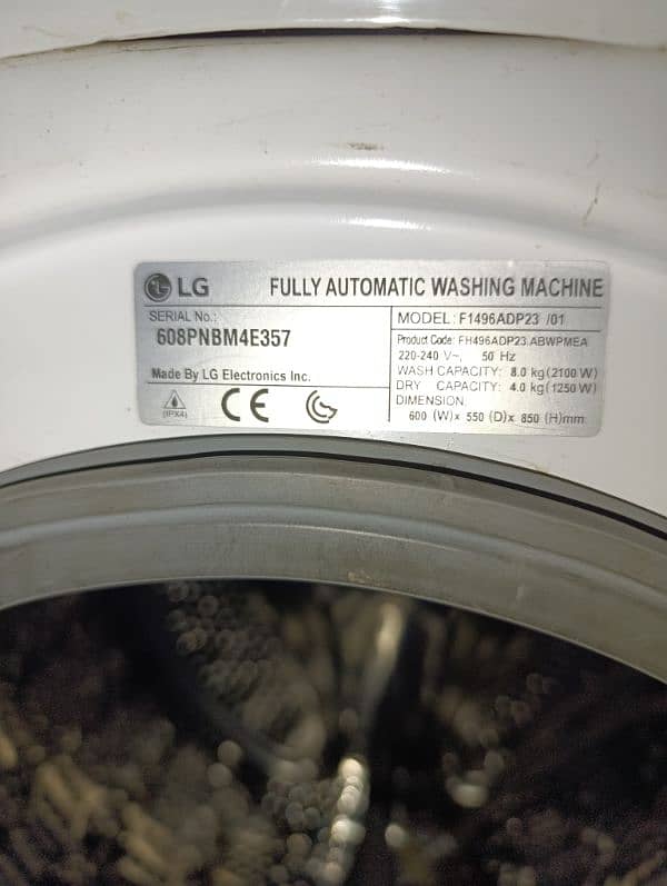 washing machine Automatic  8+4kg 1