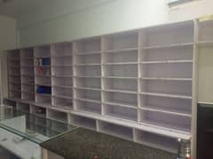 racks counter and front glass available for sale