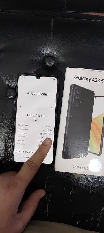 Samsung A33 5g with box 1