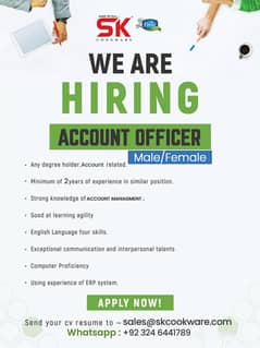 Account Officer in Gujranwala